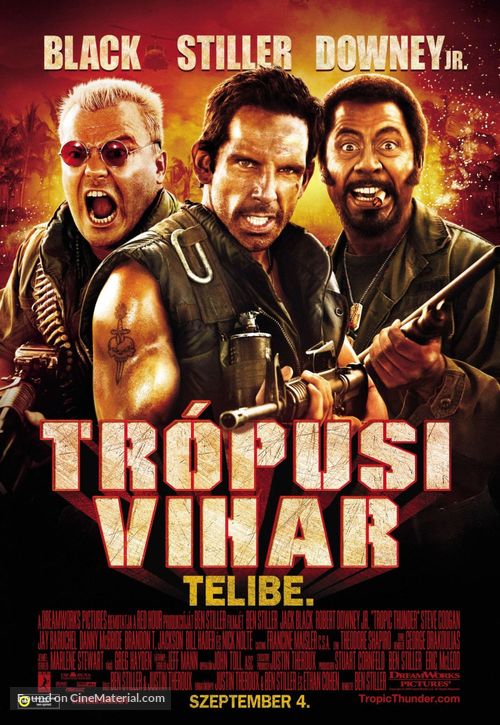 Tropic Thunder - Hungarian Movie Poster