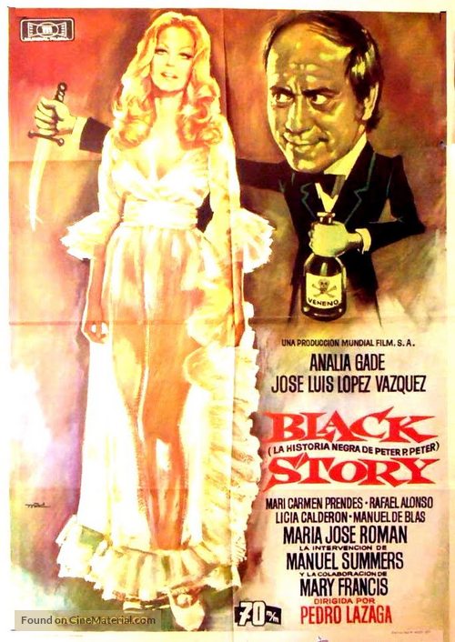 Black story (La historia negra de Peter P. Peter) - Spanish Movie Poster