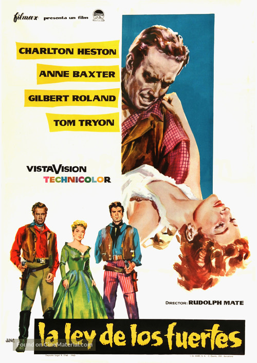 Three Violent People - Spanish Movie Poster