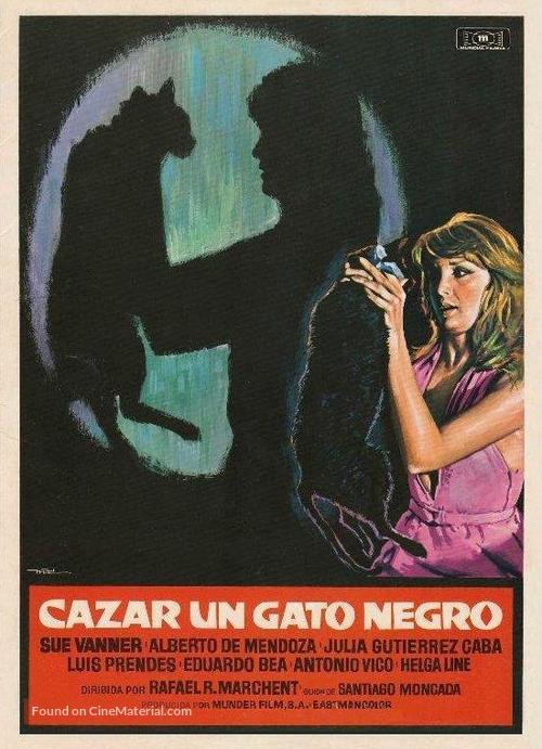 Cazar un gato negro - Spanish Movie Poster