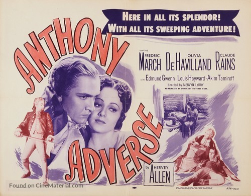 Anthony Adverse - Re-release movie poster