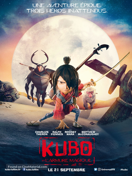 Kubo and the Two Strings - French Movie Poster