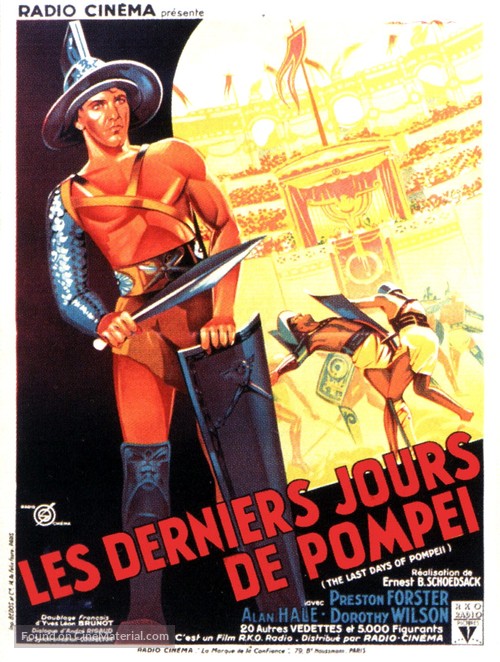 The Last Days of Pompeii - French Movie Poster