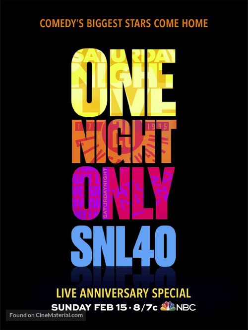 Saturday Night Live: 40th Anniversary Special - Movie Poster