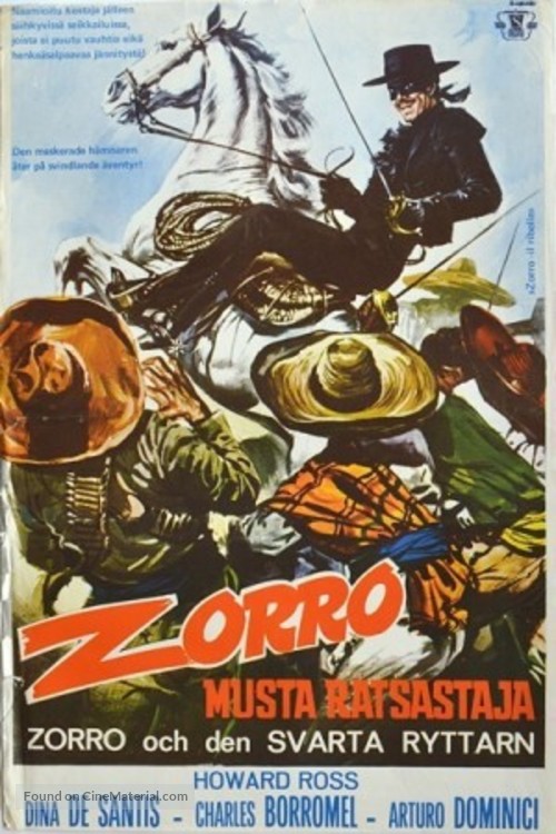 Zorro il ribelle - Finnish Movie Poster