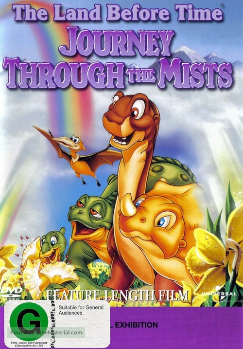 The Land Before Time IV: Journey Through the Mists - New Zealand DVD movie cover