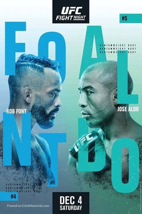 &quot;UFC on ESPN&quot; Font vs. Aldo - Movie Poster