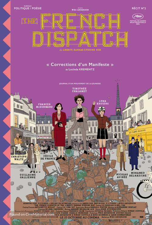 The French Dispatch - French Movie Poster