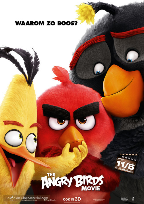 The Angry Birds Movie - Belgian Movie Poster