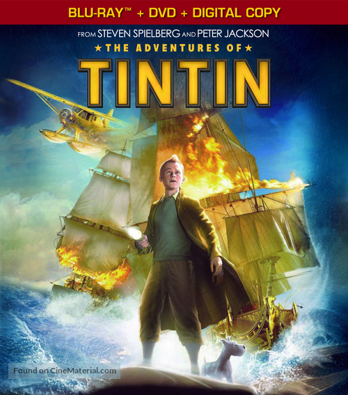 The Adventures of Tintin: The Secret of the Unicorn - Blu-Ray movie cover