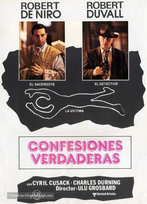 True Confessions - Spanish Movie Poster