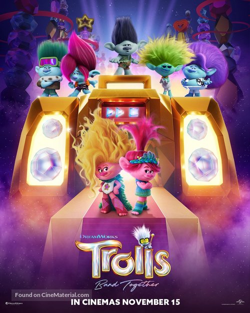 Trolls Band Together - British Movie Poster