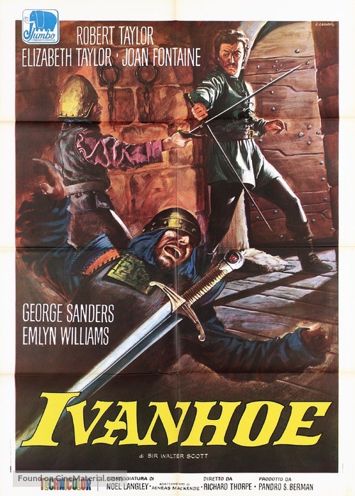 Ivanhoe - Italian Movie Poster