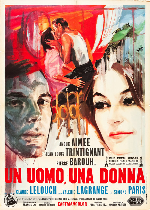 Un homme et une femme - Italian Movie Poster