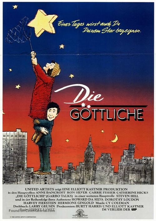 Garbo Talks - German Movie Poster