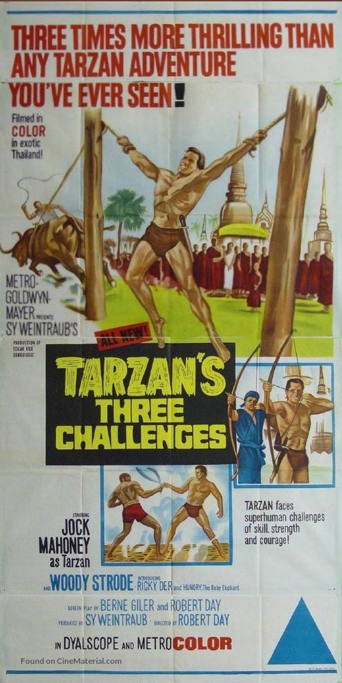 Tarzan&#039;s Three Challenges - Australian Movie Poster