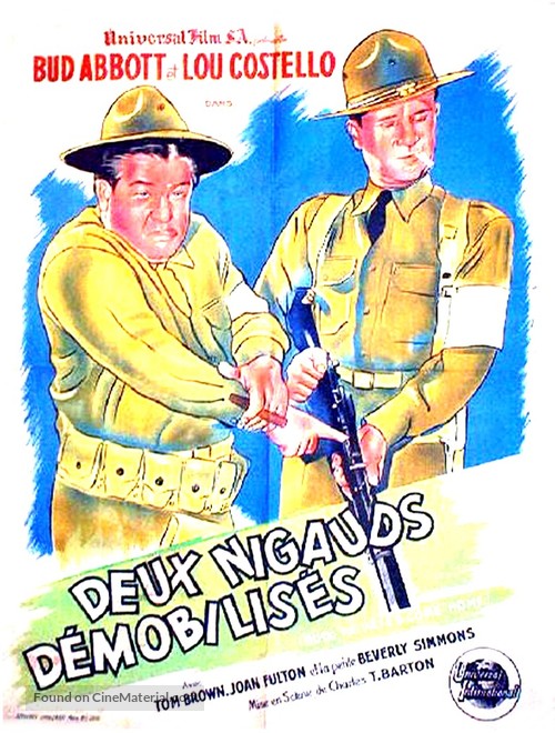 Buck Privates Come Home - French Movie Poster