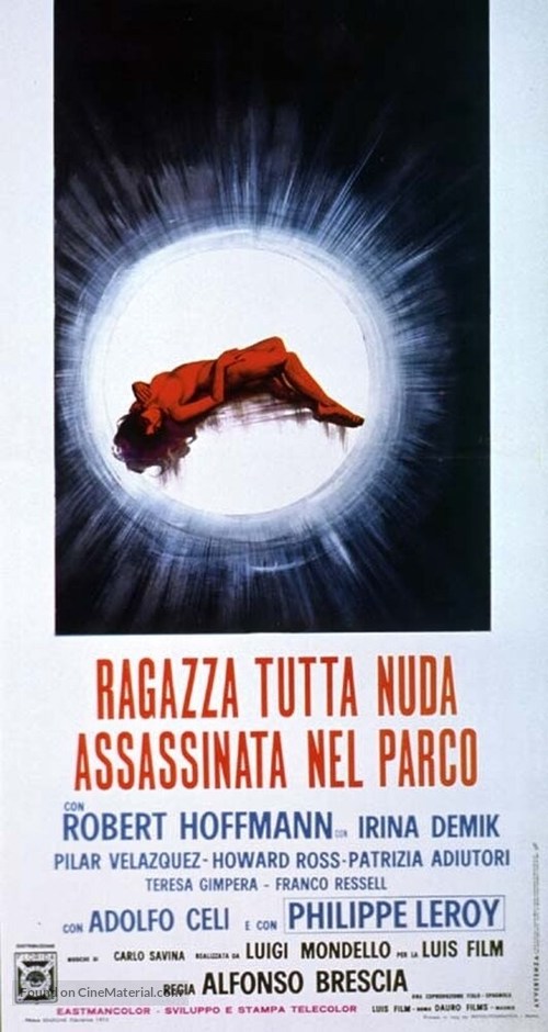 Ragazza tutta nuda assassinata nel parco - Italian Movie Poster