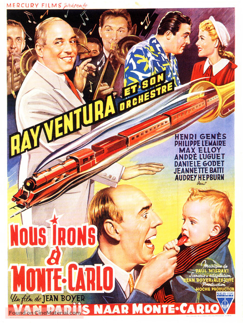 Nous irons &agrave; Monte Carlo - Belgian Movie Poster