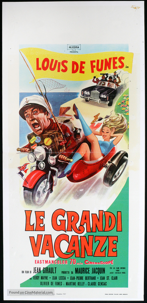 Les grandes vacances - Italian Movie Poster