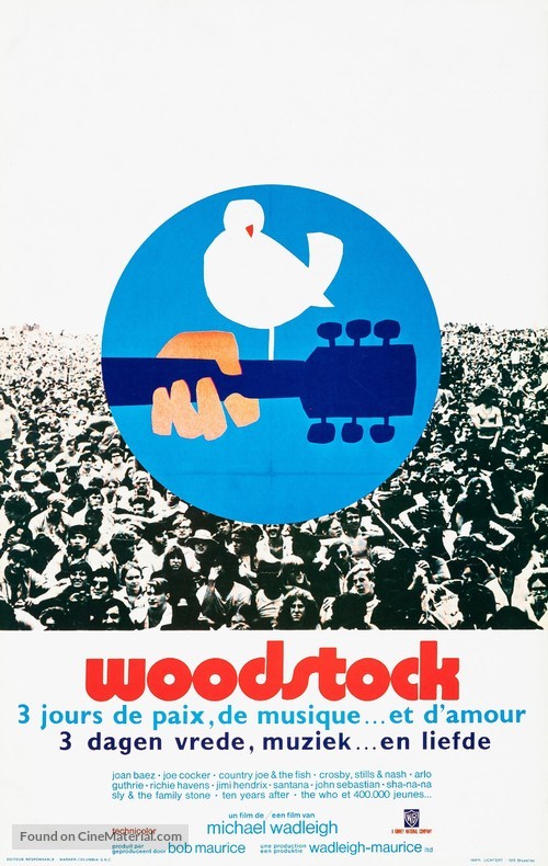 Woodstock - Belgian Movie Poster