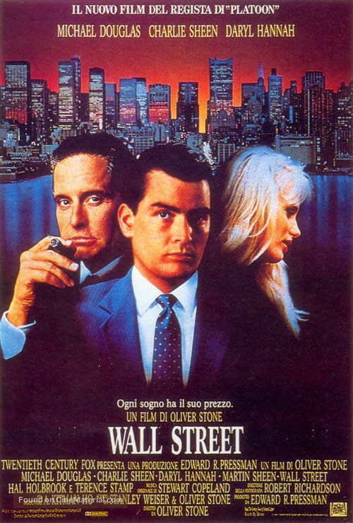 Wall Street - Italian Movie Poster