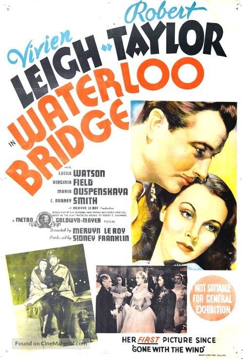 Waterloo Bridge - Australian Movie Poster