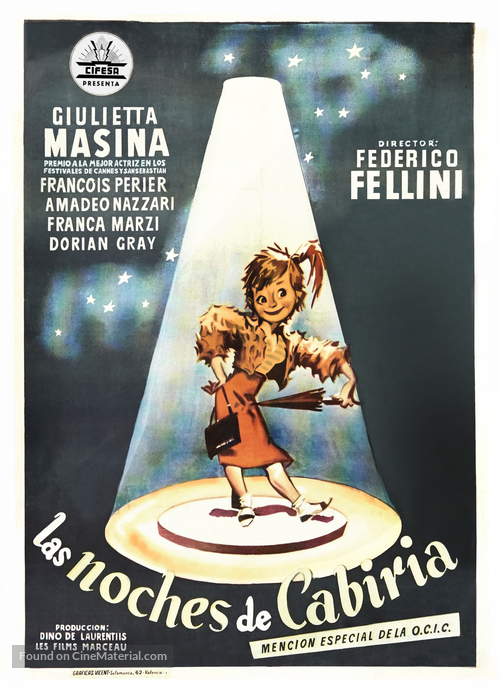 Le notti di Cabiria - Spanish Movie Poster