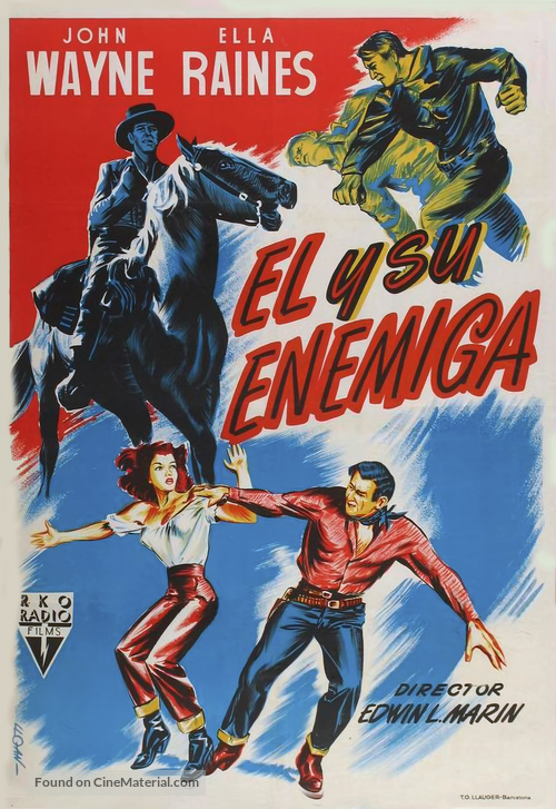 Tall in the Saddle - Spanish Movie Poster