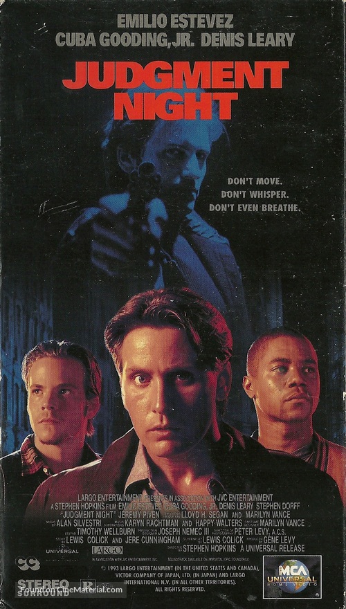 Judgment Night - VHS movie cover