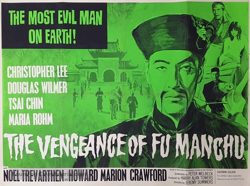 The Vengeance of Fu Manchu - British Movie Poster