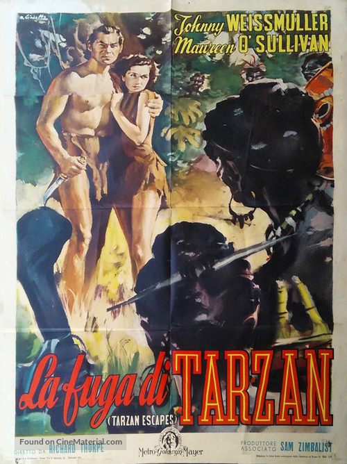 Tarzan Escapes - Italian Movie Poster