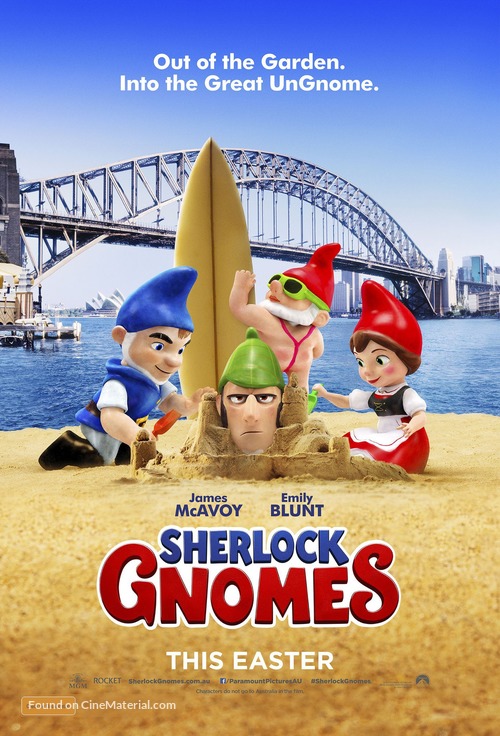 Sherlock Gnomes - Australian Movie Poster