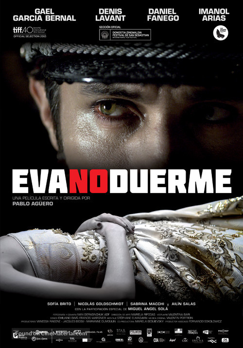 Eva no duerme - Argentinian Movie Poster