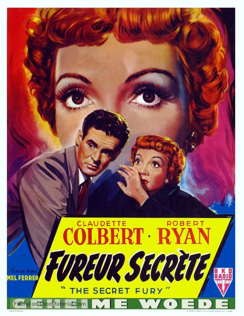 The Secret Fury - Belgian Movie Poster