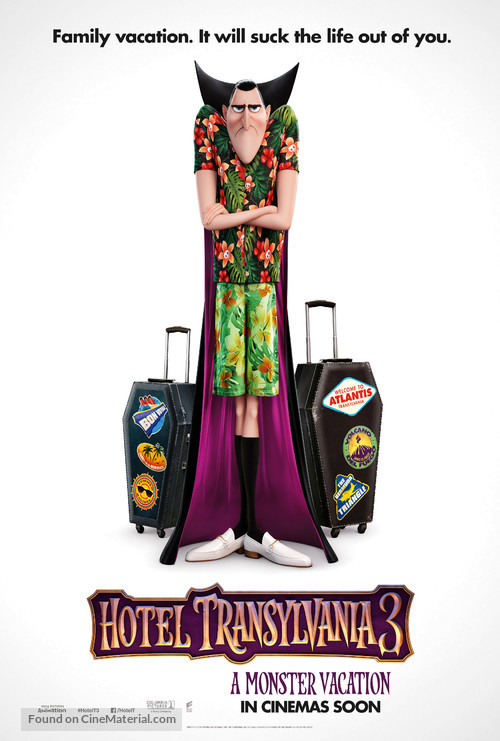 Hotel Transylvania 3: Summer Vacation - British Teaser movie poster