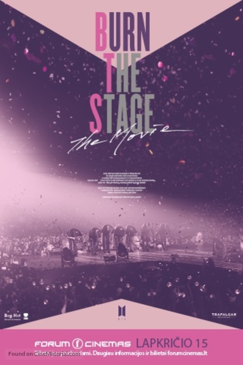 Burn the Stage: The Movie - Lithuanian Movie Poster