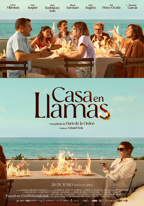 Casa en flames - Spanish Movie Poster