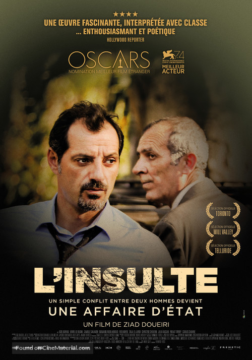 L&#039;insulte - Swiss Movie Poster