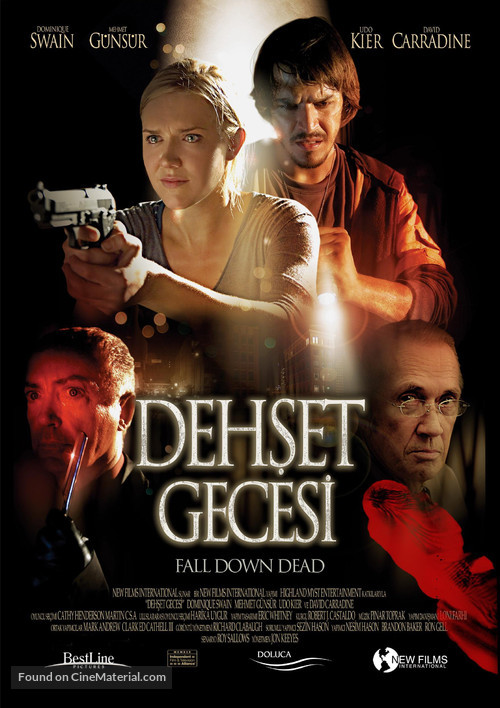 Fall Down Dead - Turkish Movie Poster