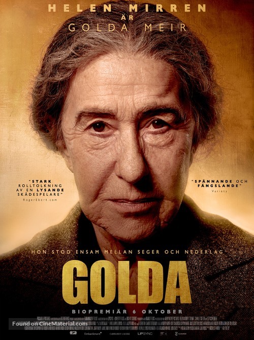 Golda - Swedish Movie Poster