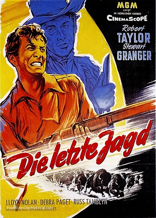 The Last Hunt - German Movie Poster