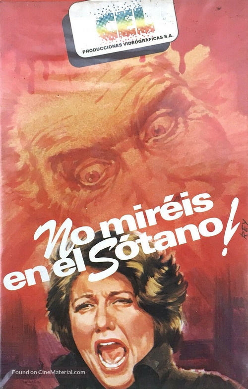Don&#039;t Look in the Basement - Spanish VHS movie cover
