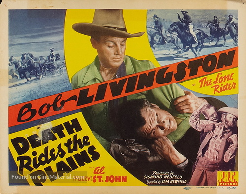 Death Rides the Plains - Movie Poster