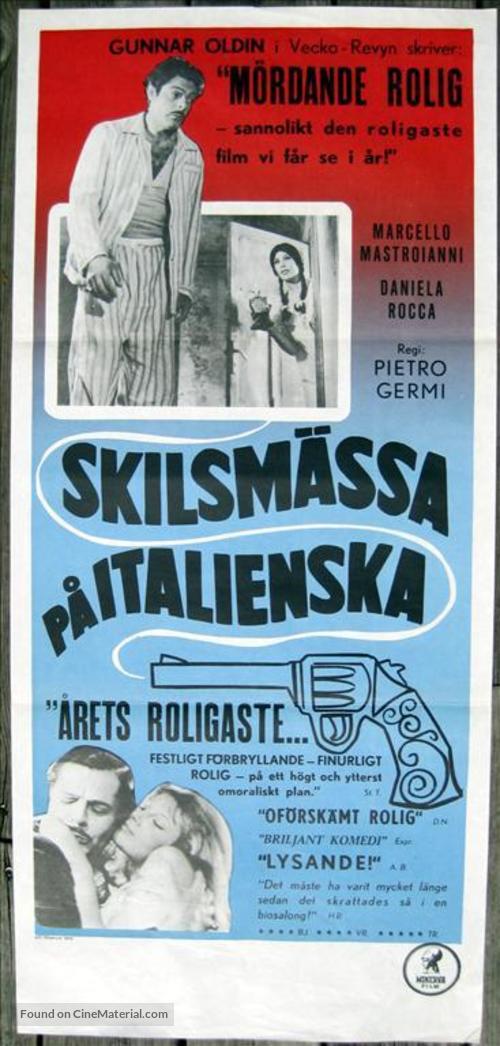 Divorzio all&#039;italiana - Swedish Movie Poster