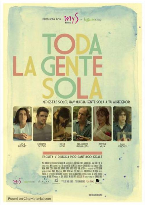 Toda la gente sola - Spanish Movie Poster