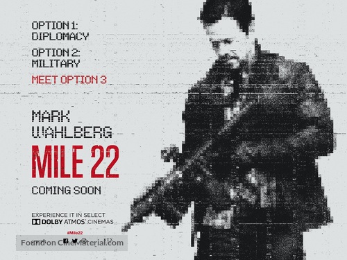 Mile 22 - British Movie Poster