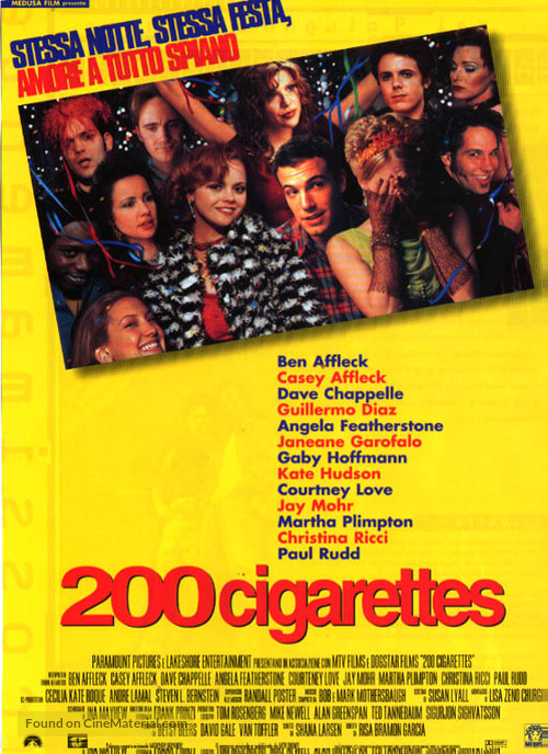 200 Cigarettes - Italian Movie Poster