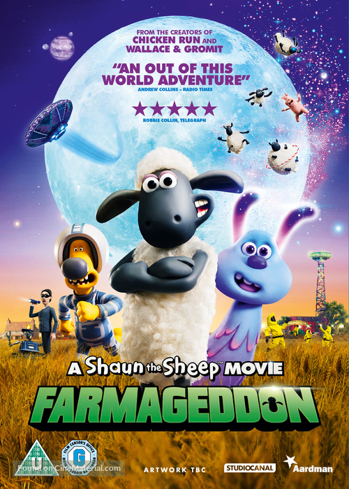 A Shaun the Sheep Movie: Farmageddon - British DVD movie cover