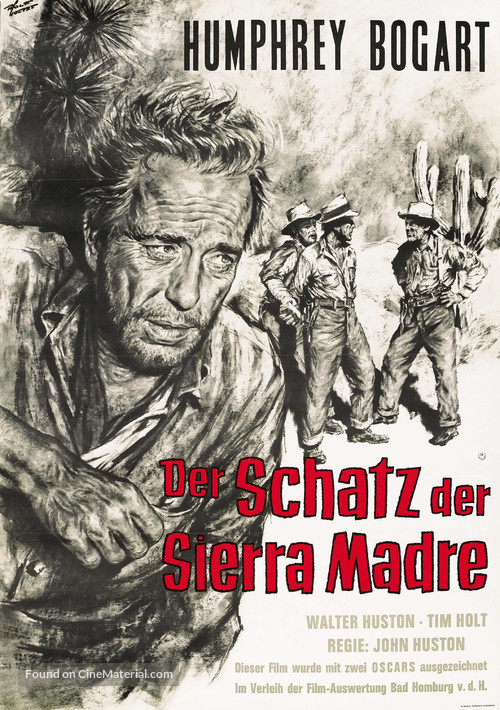 The Treasure of the Sierra Madre - German Re-release movie poster